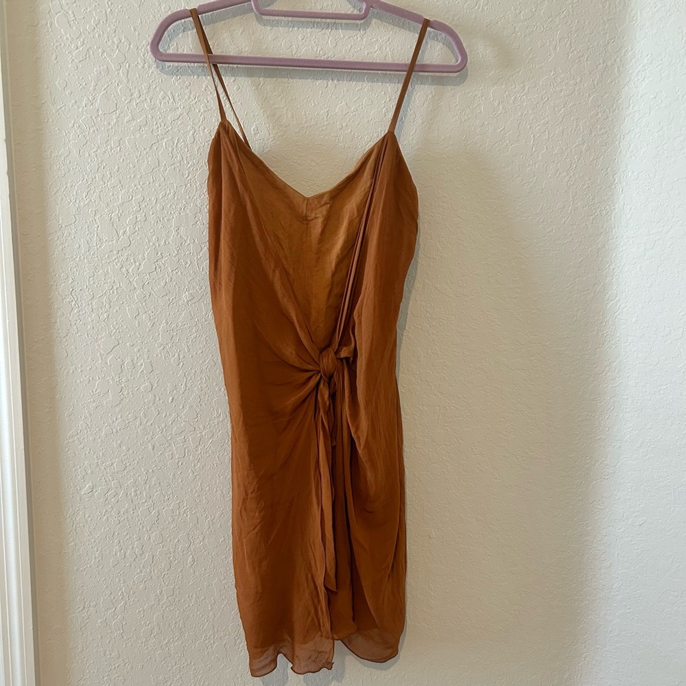 BYBLOS Terracotta slip mini Dress - Picture 2 of 8